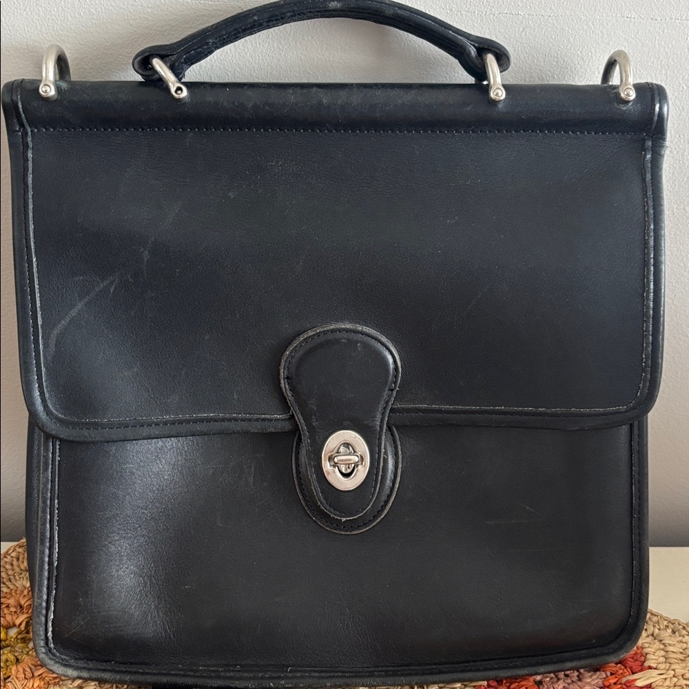 VTG Coach • genuine leather crossbody bag - Picture 6 of 10